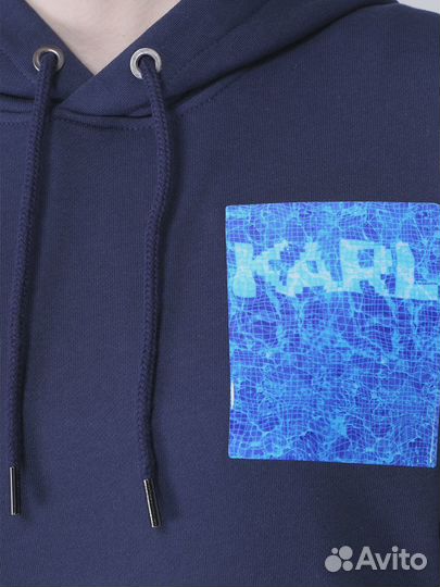 Худи хлопковое с логотипом Karl Lagerfeld