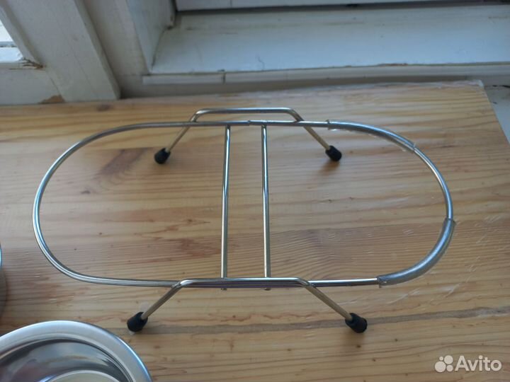 Миски для животных 2шт. с подставкой