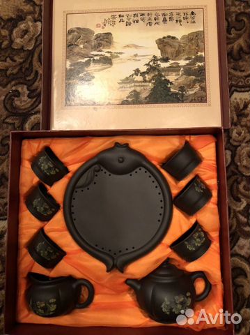 Китайский глиняный чайный сервиз