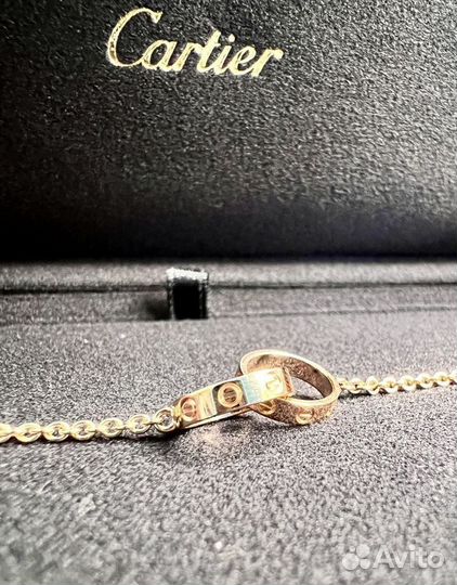 Подвеска кулон Cartier Love Necklace rose gold