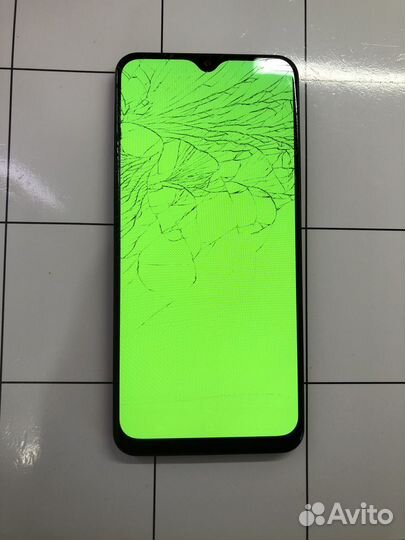 Дисплей в раме оригинал Samsung A30S битый