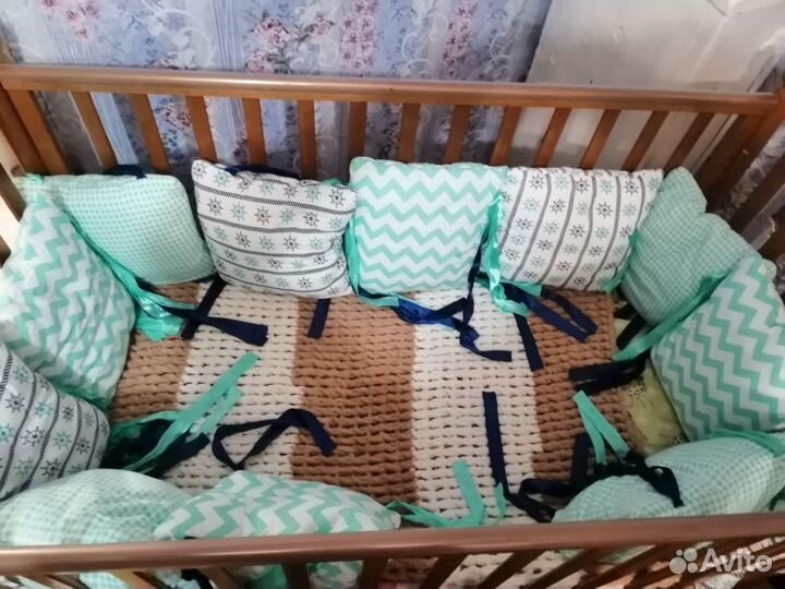 Бортики Подушки для детской кроватки