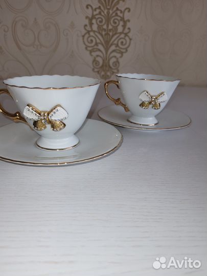 Чашки с блюдцами, подарочные. Несколько вариантов