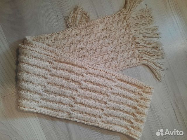 Шарф ручная работа шерсть новый