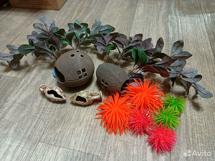 Аквариумный фильтр Tetra EX800 Plus + декорации