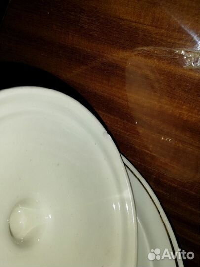 Масленка фарфор СССР, новая