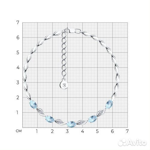 Браслет sokolov из серебра, 92050094, р.18