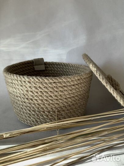 Корзина из джута