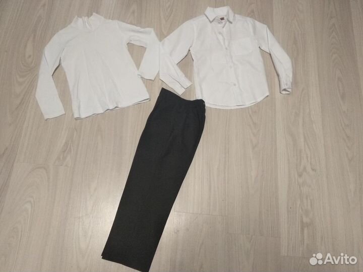 Рубашка, брюки, водолазка рр 110