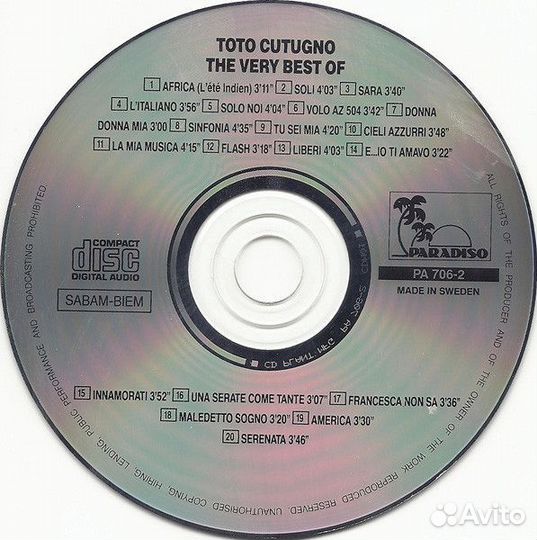 CD Adriano Celentano, Toto Cutugno