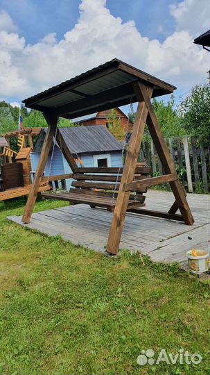 Качели садовые(раскладные до положения лежа)