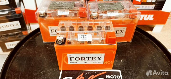 Акб Мото 12В 4А/ч о.п. Fortex GEL ток60 113х70х86