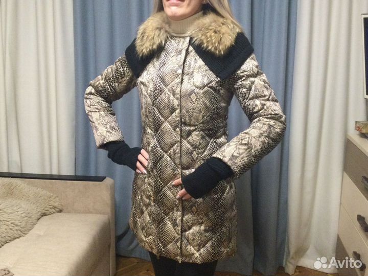Пуховик с шапкой Италия Mom Mee Mileid 38 купить в Москве по 