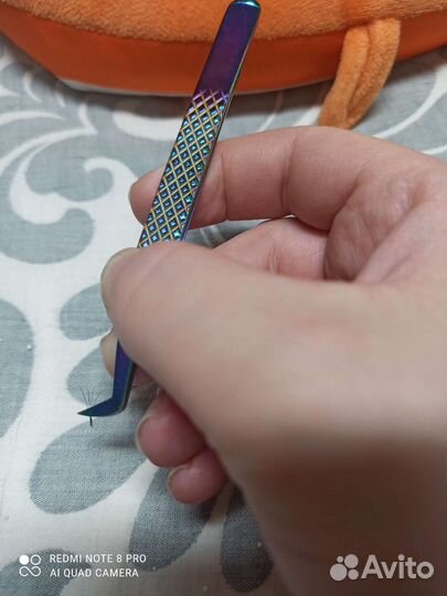 Пинцет для наращивания ресниц