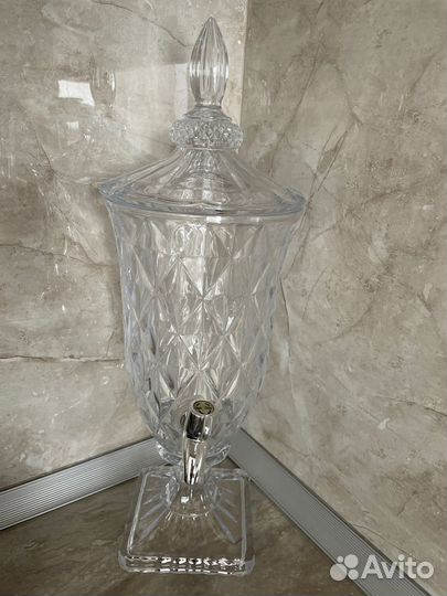 Хрустальный самовар для напитков