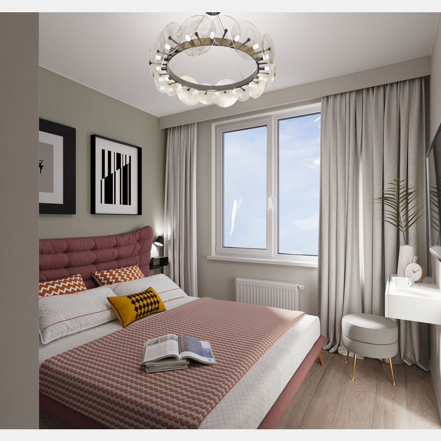 1-к. квартира, 36 м², 2/25 эт.