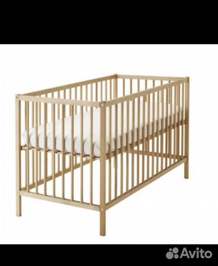 Кровать манеж IKEA бук 120x60