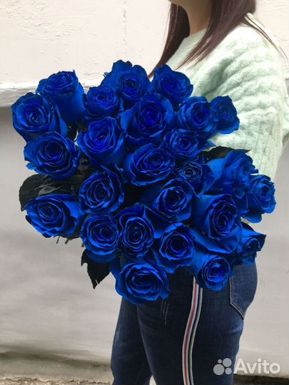 Синие розы. Доставка
