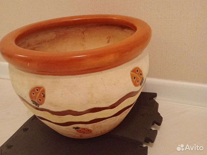 Горшок керамический для цветов б у