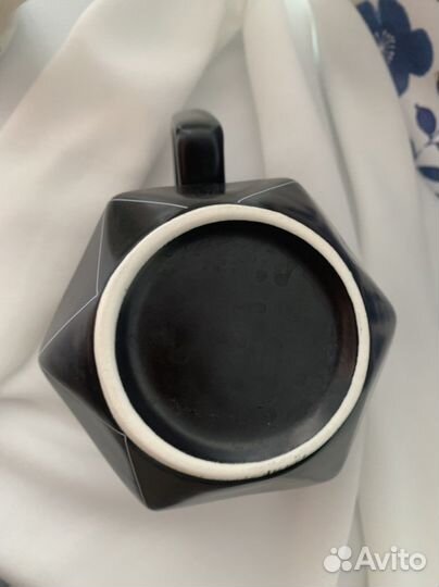 Кружка чёрная кружка с кактусами