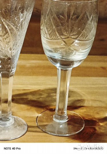 Фужеры хрустальные СССР