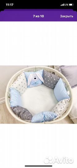 Бортики и одеяло в кроватку