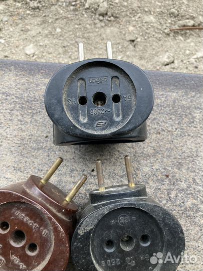 Розетки тройники СССР