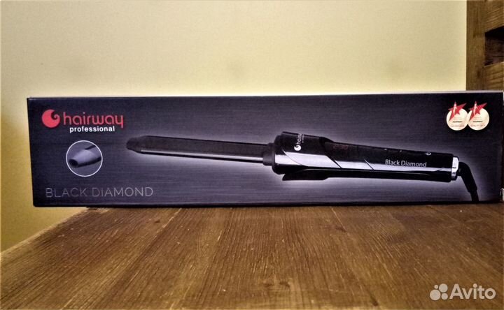 Плойка Hairway Black Diamond овальная 16 мм Новая