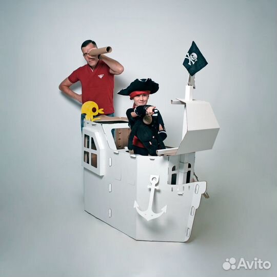 Корабль из картона