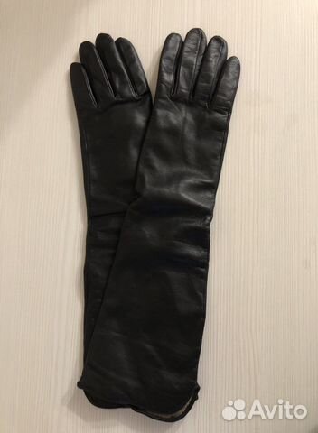 Длинные кожаные перчатки Nice ton