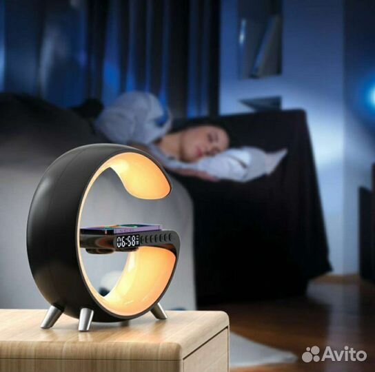Многофункциональные часы-ночник с RGB подсветкой