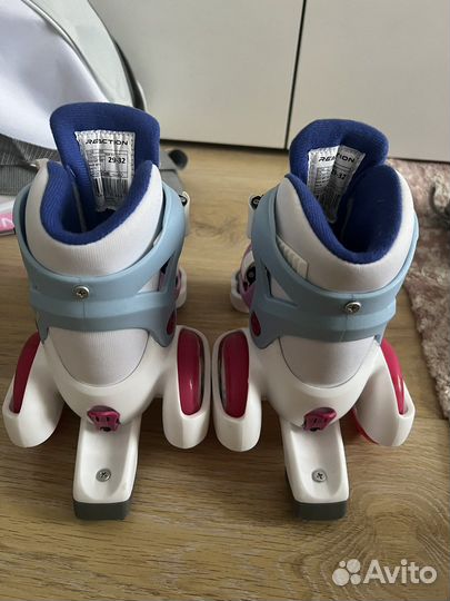 Роликовые коньки детские с защитой