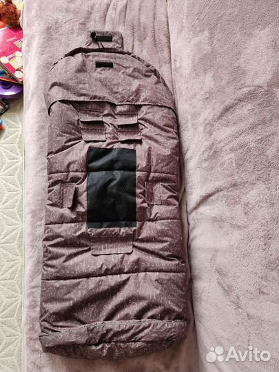 Зимний конверт в коляску + муфта варежки