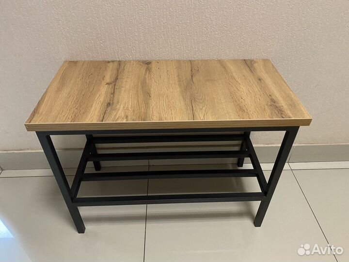 Обувница банкетка в прихожую для обуви Лофт