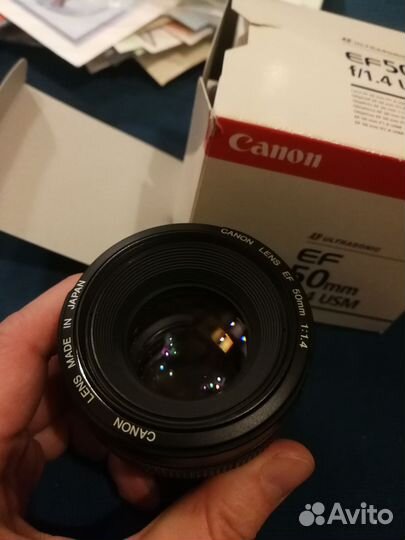 Объектив canon 50mm 1 4