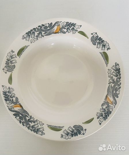 Тарелки суповые фарфор 70г СССР зик
