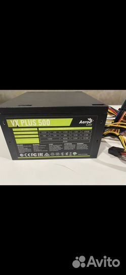 Блок питания aerocool vx plus 500w