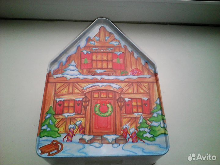 Жестяная коробка для хранения (Новый год)