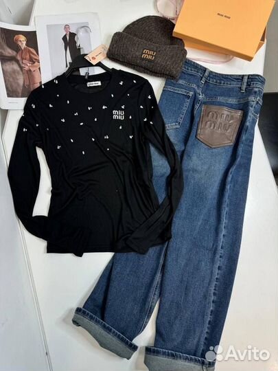 Лонгслив miu miu