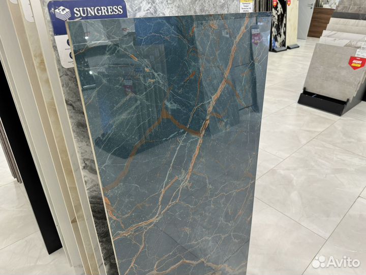 Керамогранит/ плитка 120х60 зеленый