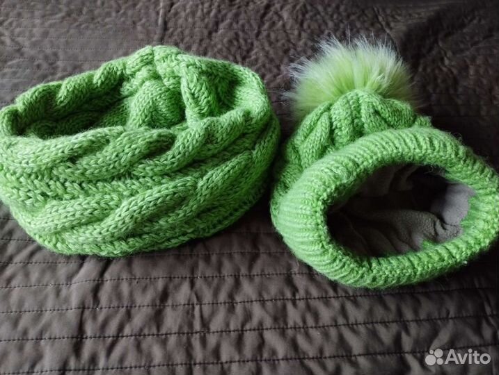 Комплект шапка и снуд