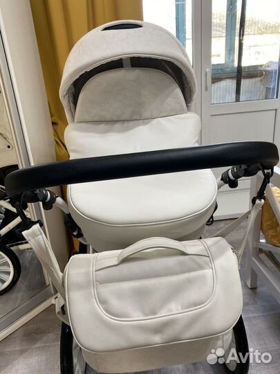 Коляска 2 в 1 эко кожа