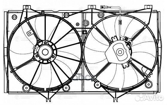Вентилятор toyota camry 07- 2.4 радиатора (с