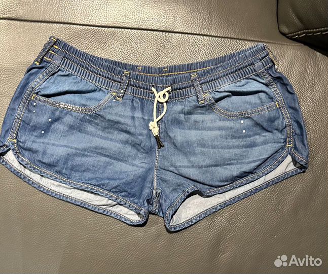 Шорты Adidas neo, легкий джинс, размер L