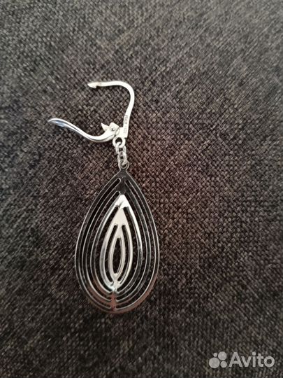 Серьги серебро