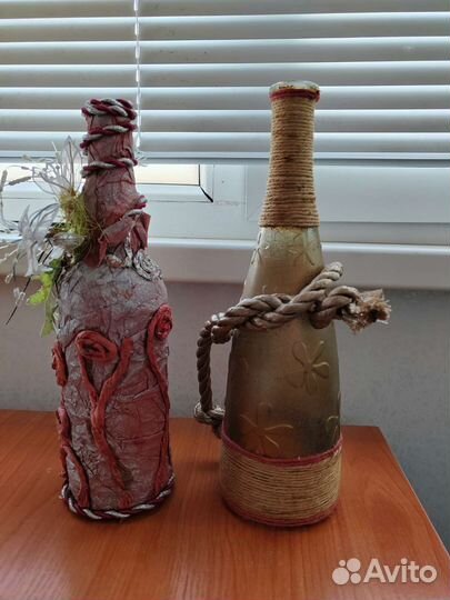 Бутылка икебана