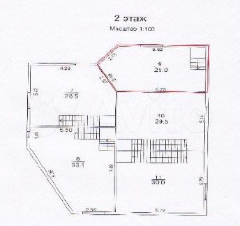 2-к. квартира, 50 м², 1/2 эт.