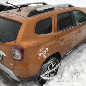 Бампер передний силовой/защита штатного бампера РИФ Renault Duster 2021+ с защитой радиатора