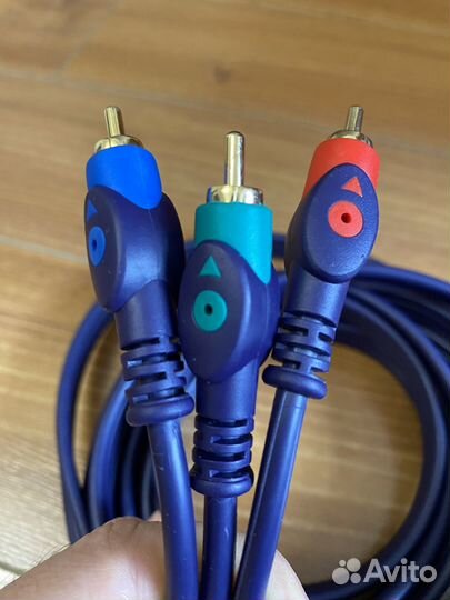 Компонентный видео кабель + оптич. акустический