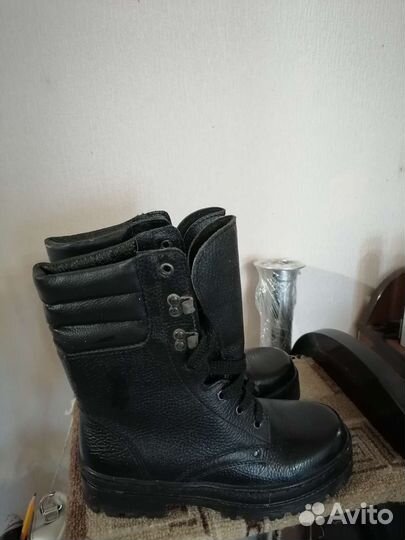 Берцы кожанные